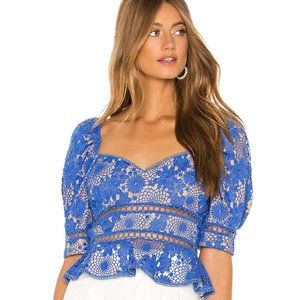Rare & Gorgeous Saylor Marnie Blouse in Cornflower Blue - NWOT - Size Small